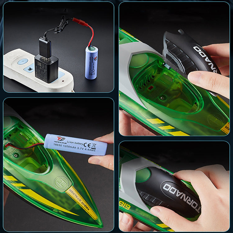 Factory Direct Supply 2.4GHz Electric Boat Model Waterproof Children's Rc Toys Remote Control High Speed Speedboat For Hot Sale