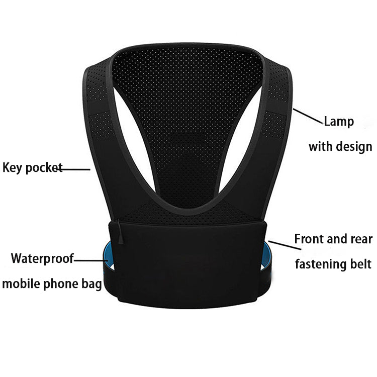 Factory Direct Supply Breathable With Pockets Training And Adjustable Reflective Running Vest Chest Phone Holder For Hot Sale