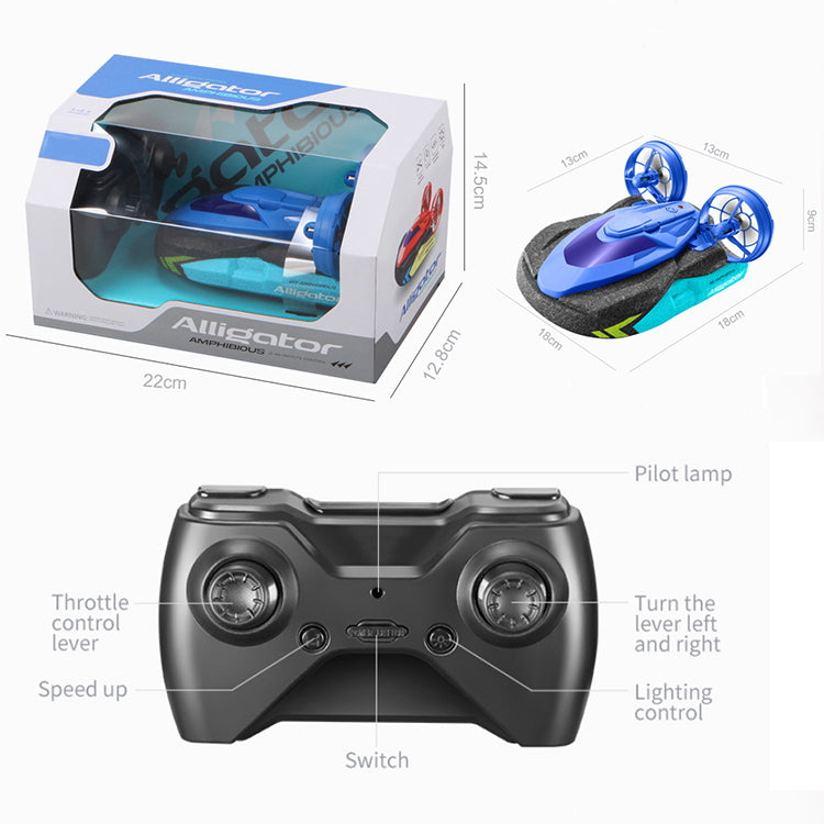 OEM Factory Wholesale Children's Toy Gift Waterproof Rc Car Water And Land 2 In 1 Electric Remote Control Boat With High Quality