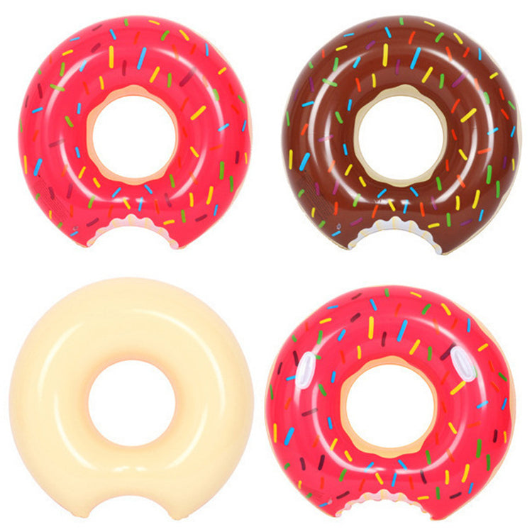 Factory Hot Sale Swim Pool Floats Donut Summer Beach Pvc Inflatable Swimming Rings Donuts With Wholesale Price