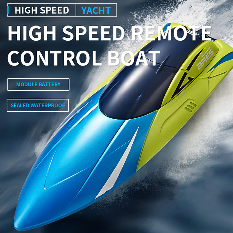 Factory Direct Price Outdoor Kids Electric Waterproof Speedboat High Speed Yacht Model Toy 2.4G Remote Control Boat For Hot Sale
