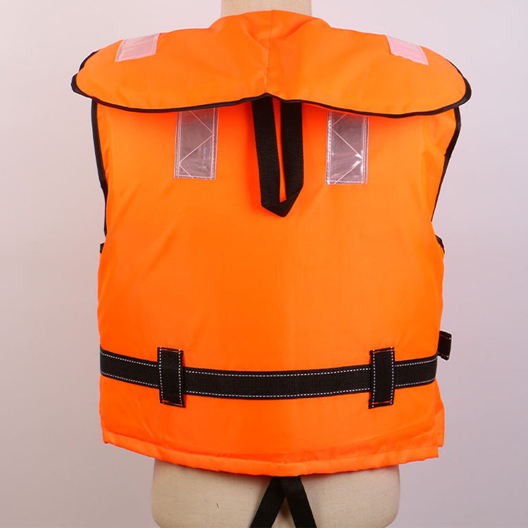 Factory Hot Sale Water Rescue Oxford Fabric Epe Foam Adult Safety Jacket Reflective Large Collar Life Vest With High Quality