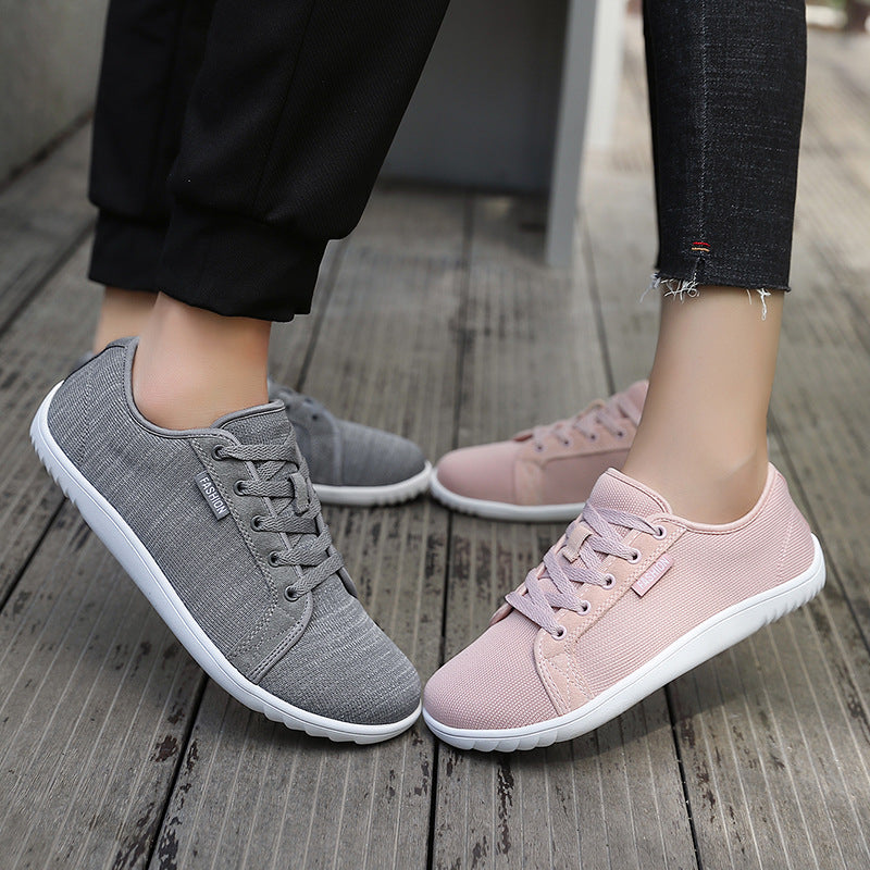 Offer Sample EVA White Sneaker & Shoe Rubber Outsole Men's Wide Minimalist Barefoot Sneakers