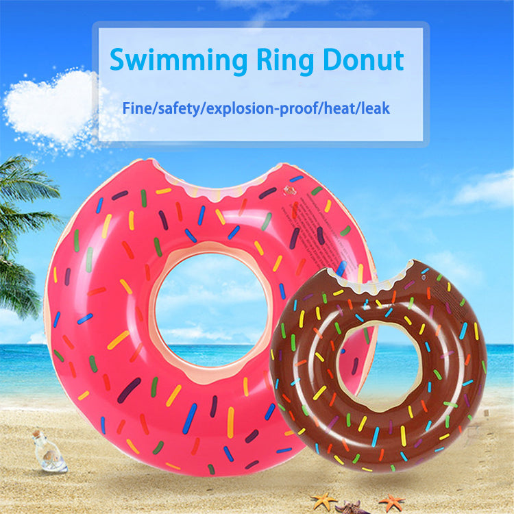 Factory Hot Sale Swim Pool Floats Donut Summer Beach Pvc Inflatable Swimming Rings Donuts With Wholesale Price