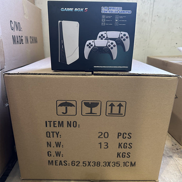 New Design P5 PLUS Wireless 2.4G 4K HD Video 64GB/128GB 30000/40000 Games Box 5 Controller Mini Game Console For Hot Sale