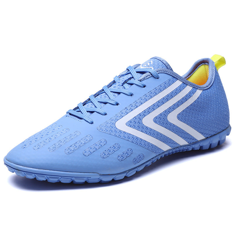 Hot Sale Soccer Sports Shoes Football Boots Fly Knitted Mesh for Men Rubber Cr 7 Football Shoes