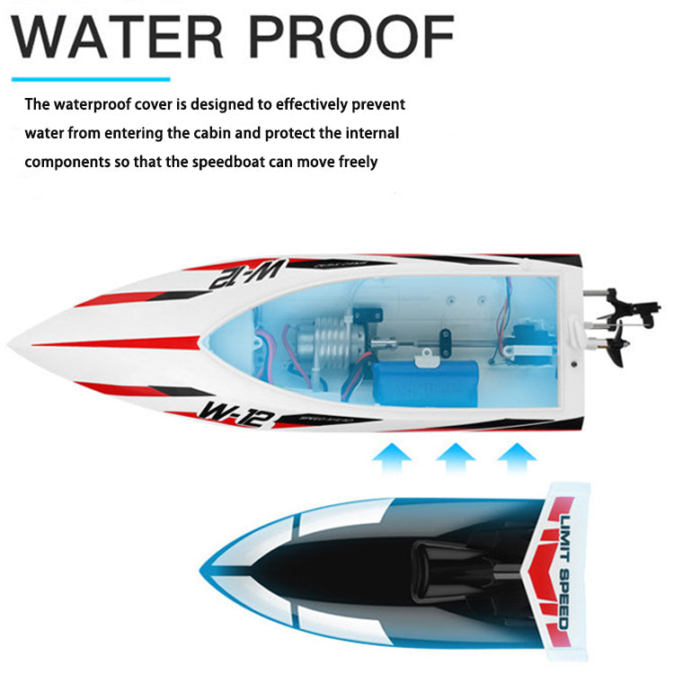 Chinese Factory Wholesale Kids Remote Control Waterproof Toy Ship 35km/h High Speed Rc Boat For Hot Sale