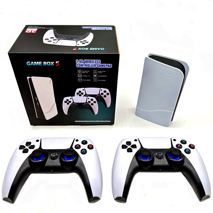 New Design P5 PLUS Wireless 2.4G 4K HD Video 64GB/128GB 30000/40000 Games Box 5 Controller Mini Game Console For Hot Sale
