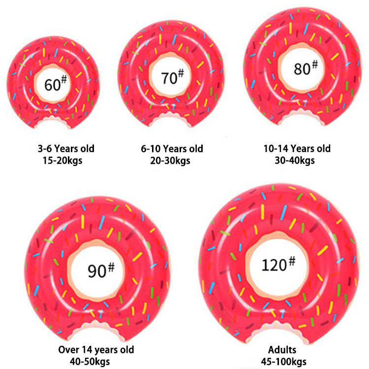 Factory Hot Sale Swim Pool Floats Donut Summer Beach Pvc Inflatable Swimming Rings Donuts With Wholesale Price