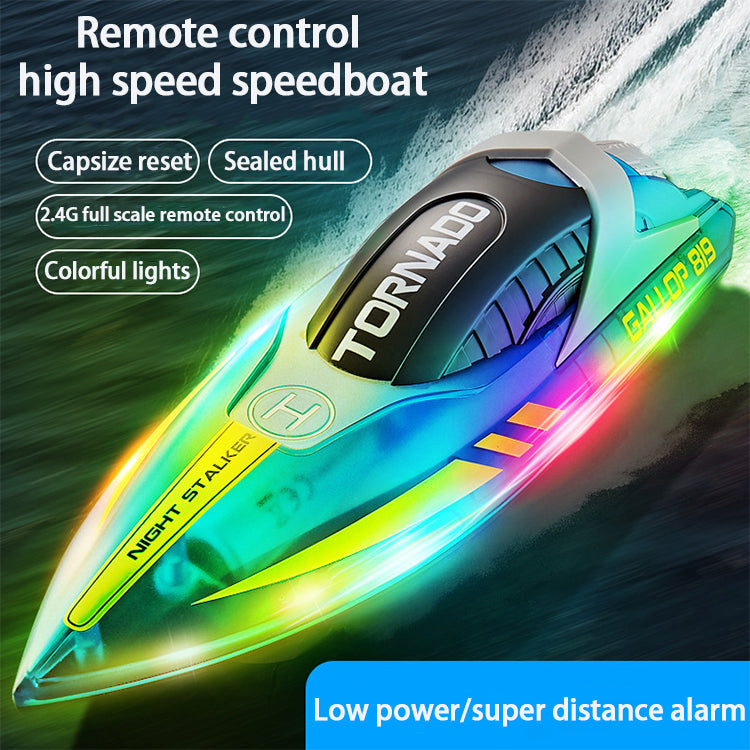 Factory Direct Supply 2.4GHz Electric Boat Model Waterproof Children's Rc Toys Remote Control High Speed Speedboat For Hot Sale