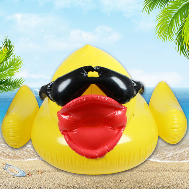 Factory Wholesale Kids & Adults Swimming Pool Float Rows Water Party Toys PVC Inflatable Big Yellow Duck With High Quality