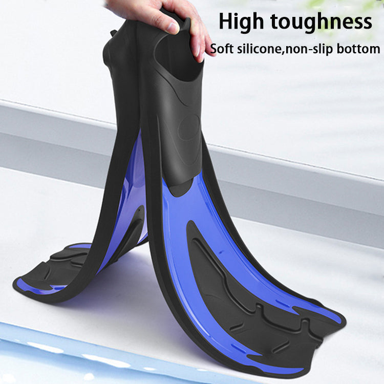 Factory Price Wholesale Freediving Long Flippers Training Swimming Silicone Diving Fins With High Quality