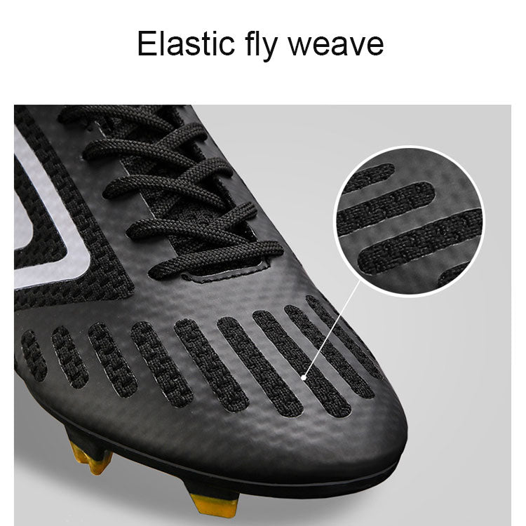 Hot Sale Soccer Sports Shoes Football Boots Fly Knitted Mesh for Men Rubber Cr 7 Football Shoes