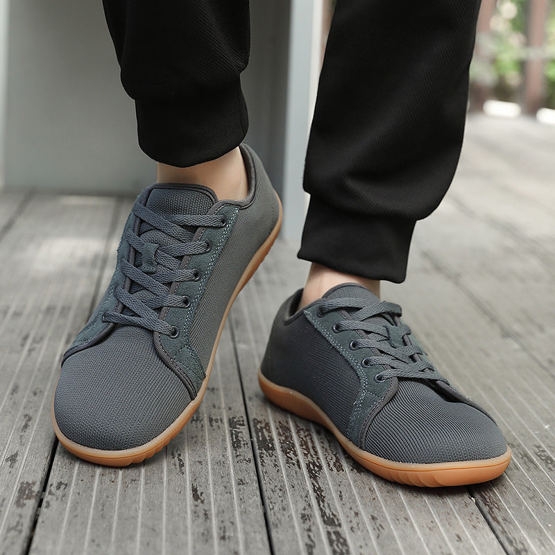 Offer Sample EVA White Sneaker & Shoe Rubber Outsole Men's Wide Minimalist Barefoot Sneakers