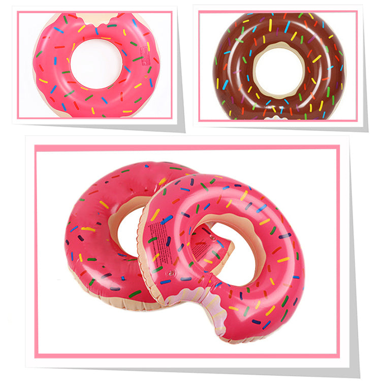 Factory Hot Sale Swim Pool Floats Donut Summer Beach Pvc Inflatable Swimming Rings Donuts With Wholesale Price