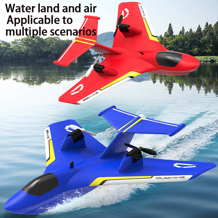 Hot Sale Factory Direct 2.4g EPP Foam Electric Toys Children Rc Plane Water Land Air Remote Control Aircraft With LED Lights
