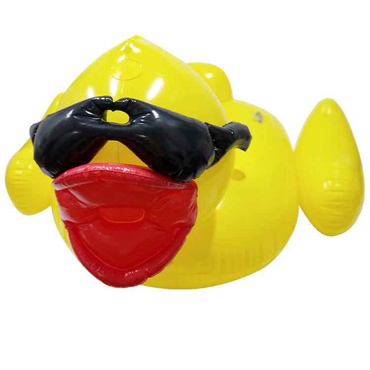 Factory Wholesale Kids & Adults Swimming Pool Float Rows Water Party Toys PVC Inflatable Big Yellow Duck With High Quality