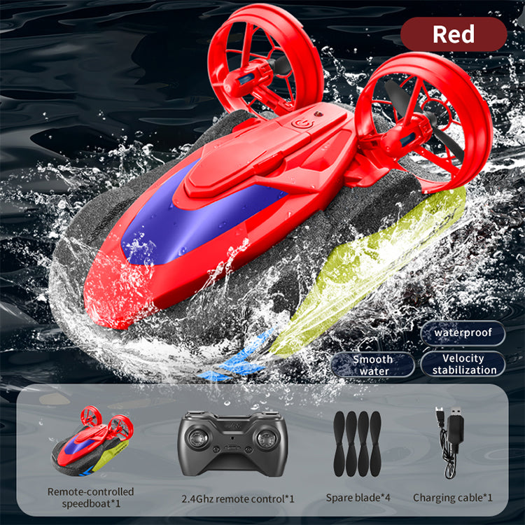 OEM Factory Wholesale Children's Toy Gift Waterproof Rc Car Water And Land 2 In 1 Electric Remote Control Boat With High Quality
