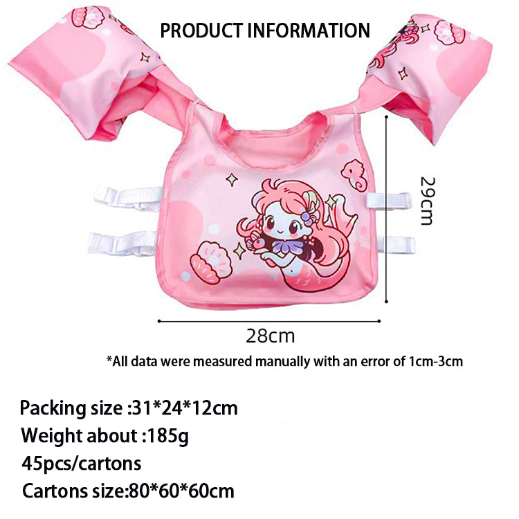 Factory Direct Supply Swimming Vest Baby Beginner Non-inflatable Life Jacket Children's Buoyancy Life Vest With Wholesale Price