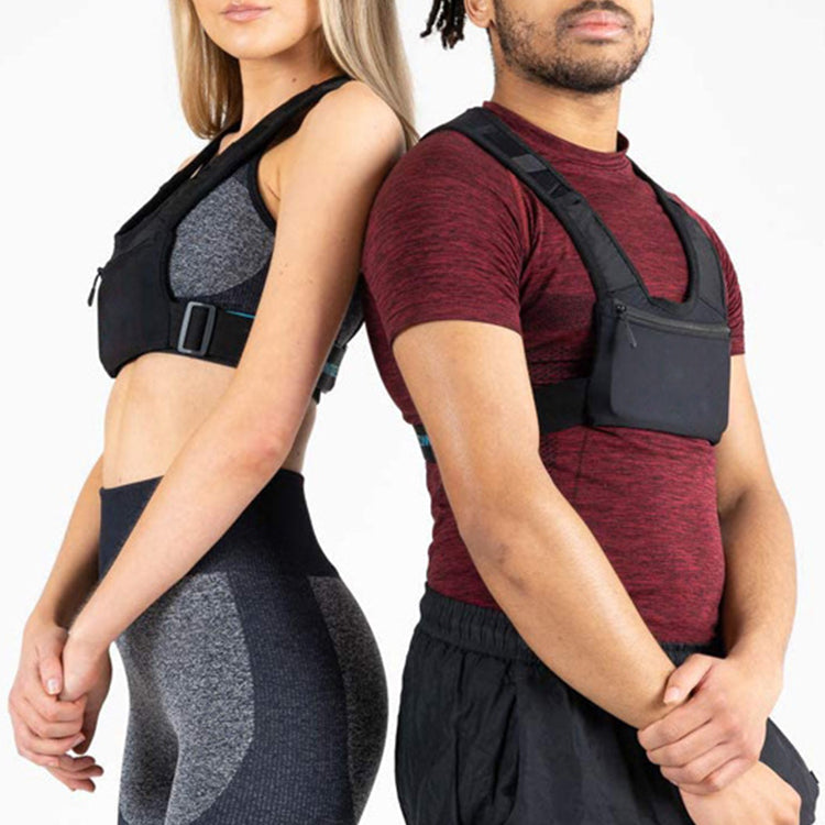 Factory Direct Supply Breathable With Pockets Training And Adjustable Reflective Running Vest Chest Phone Holder For Hot Sale