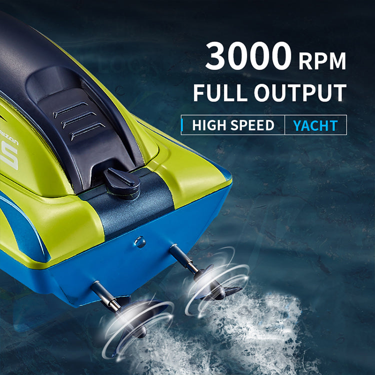 Factory Direct Price Outdoor Kids Electric Waterproof Speedboat High Speed Yacht Model Toy 2.4G Remote Control Boat For Hot Sale