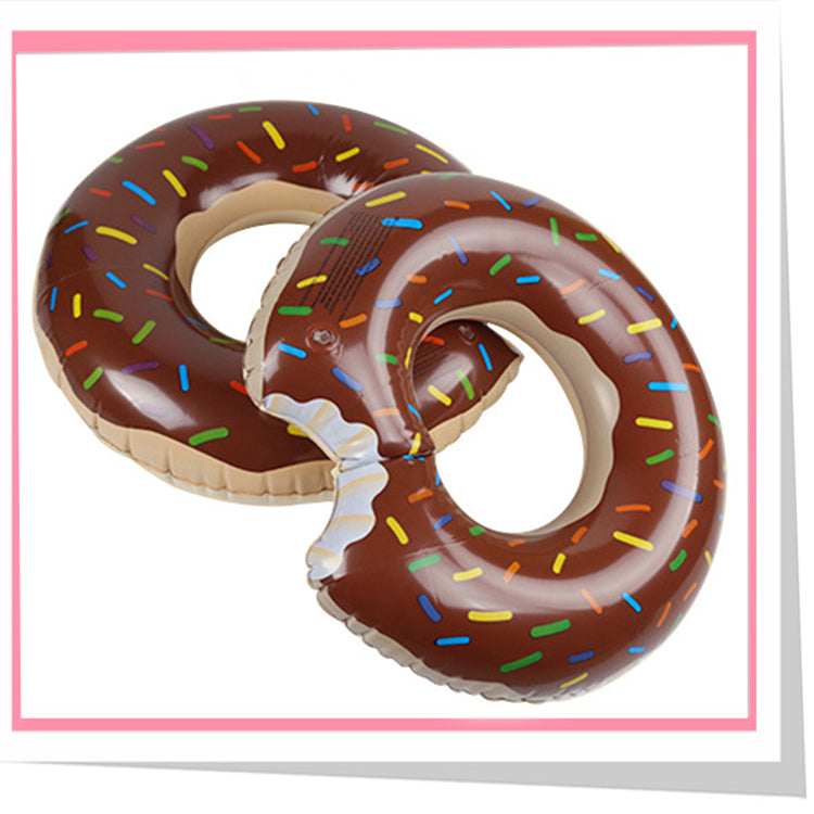 Factory Hot Sale Swim Pool Floats Donut Summer Beach Pvc Inflatable Swimming Rings Donuts With Wholesale Price