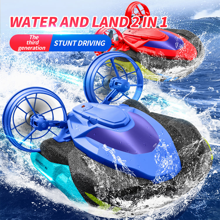 OEM Factory Wholesale Children's Toy Gift Waterproof Rc Car Water And Land 2 In 1 Electric Remote Control Boat With High Quality