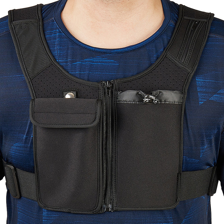 Professional Factory Custom Adjustable Mesh With Pockets Reflective Cycling Mountaineering Running Vest Bag