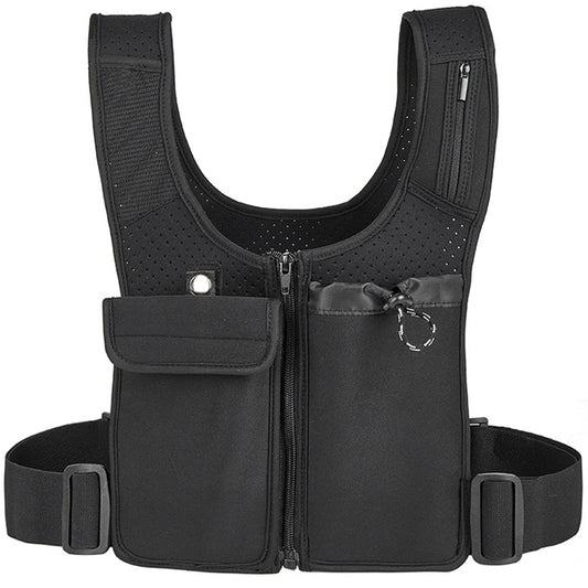 Professional Factory Custom Adjustable Mesh With Pockets Reflective Cycling Mountaineering Running Vest Bag