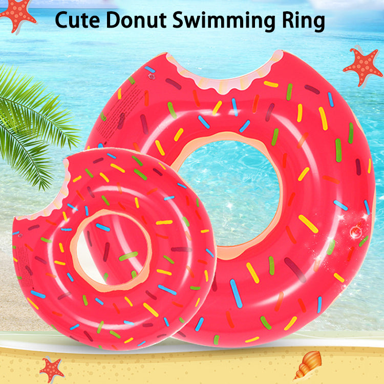 Factory Hot Sale Swim Pool Floats Donut Summer Beach Pvc Inflatable Swimming Rings Donuts With Wholesale Price