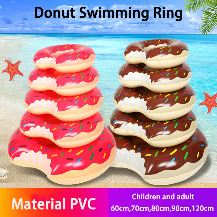 Factory Hot Sale Swim Pool Floats Donut Summer Beach Pvc Inflatable Swimming Rings Donuts With Wholesale Price