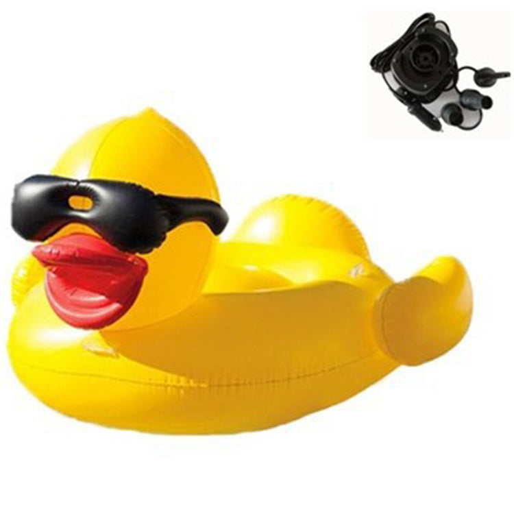 Factory Wholesale Kids & Adults Swimming Pool Float Rows Water Party Toys PVC Inflatable Big Yellow Duck With High Quality