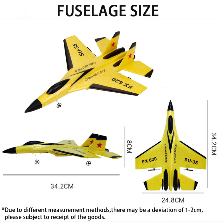 Factory Hot Sale Rc For Kids SU-35 EPP Foam Fighter Airplane Toy Remote Control Plane With High Quality