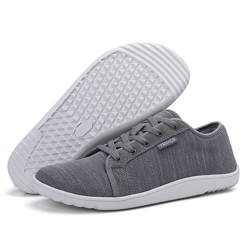 Offer Sample EVA White Sneaker & Shoe Rubber Outsole Men's Wide Minimalist Barefoot Sneakers