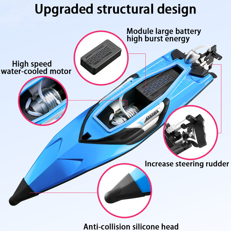 Hot Sale Factory Direct 70km/h Rc Remote Control Speed Boat 2.4ghz Simulation Model High Speed Rc Boat For Kids