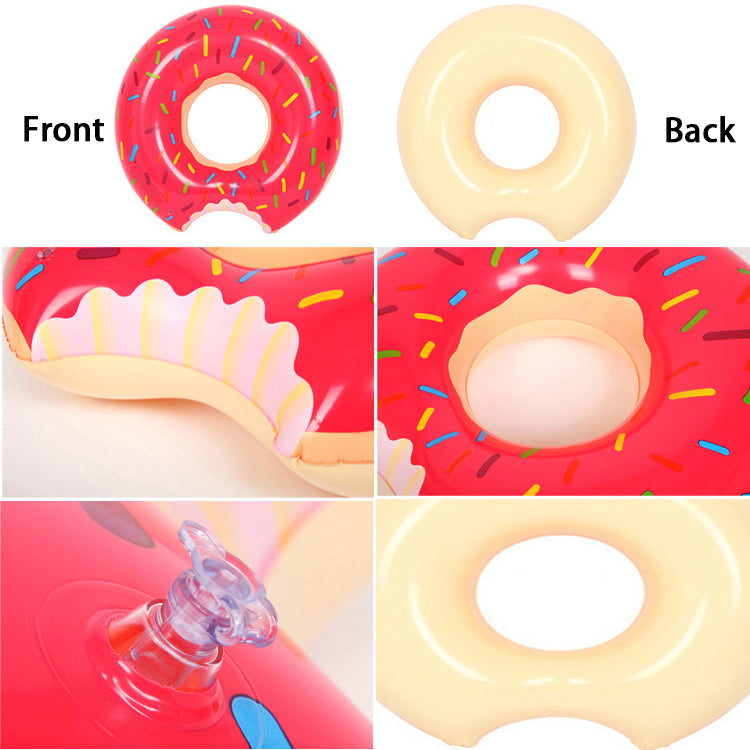 Factory Hot Sale Swim Pool Floats Donut Summer Beach Pvc Inflatable Swimming Rings Donuts With Wholesale Price