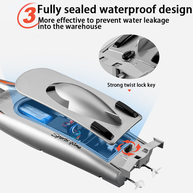 Factory Direct Sales Outdoor Speed RC Boat Dual Motor Waterproof Yacht Toys 30km/h Remote Control Boats With Wholesale Price