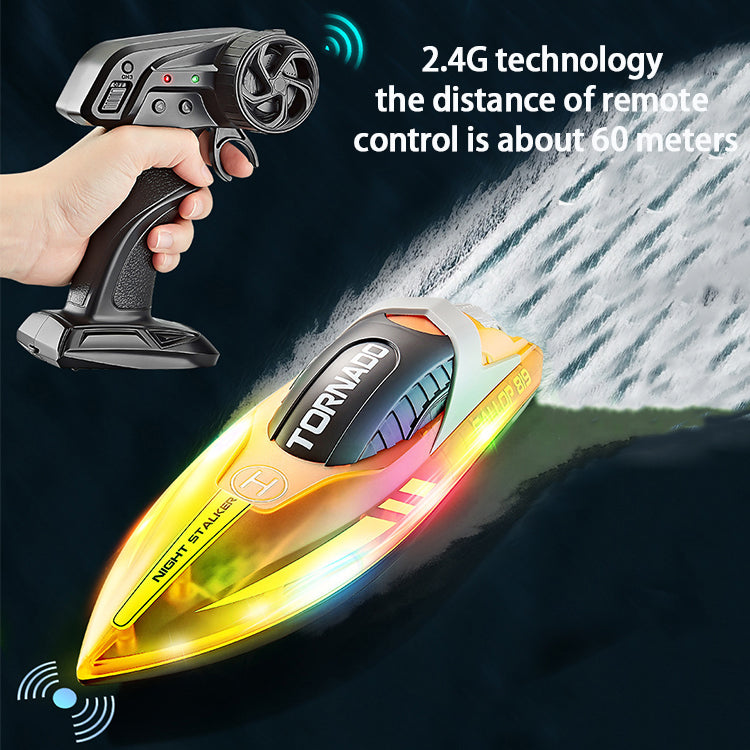 Factory Direct Supply 2.4GHz Electric Boat Model Waterproof Children's Rc Toys Remote Control High Speed Speedboat For Hot Sale