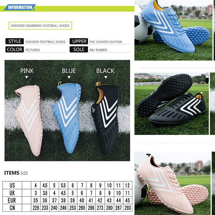 Hot Sale Soccer Sports Shoes Football Boots Fly Knitted Mesh for Men Rubber Cr 7 Football Shoes
