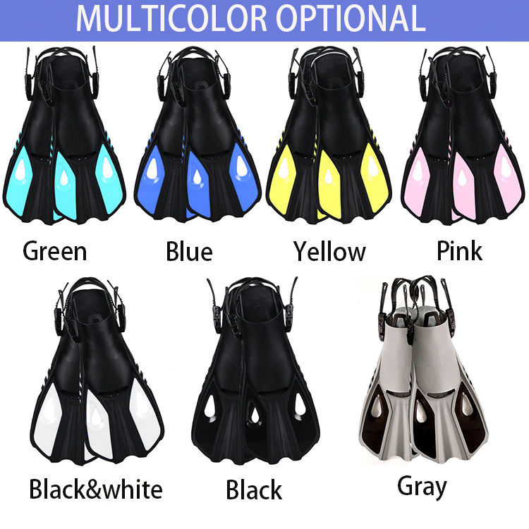 Hot Sale Factory Direct Dive Adjustable Adult Swim Fins Diving Flippers With High Quality