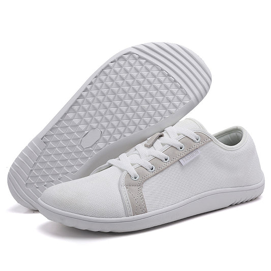 Offer Sample EVA White Sneaker & Shoe Rubber Outsole Men's Wide Minimalist Barefoot Sneakers