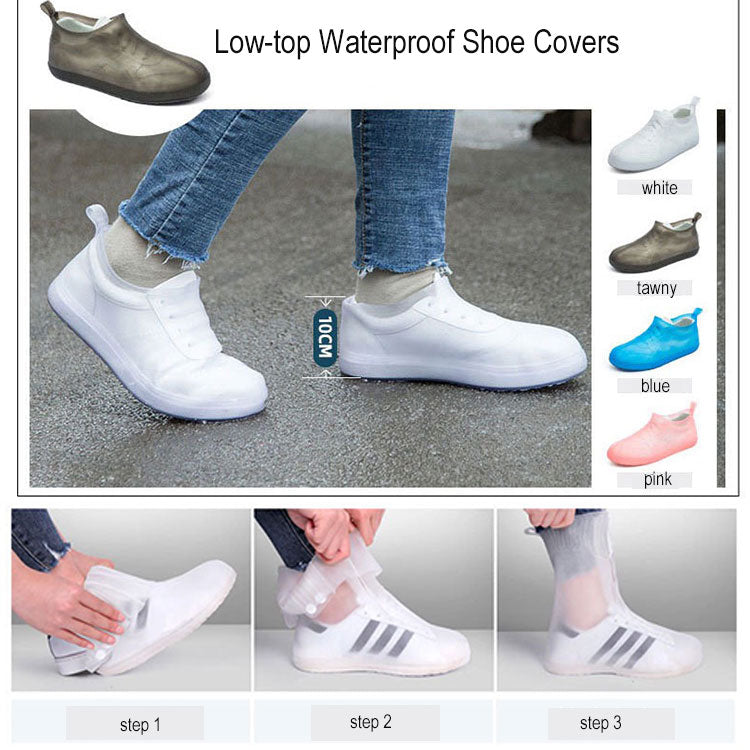 Hot Selling Silicon Shoe Cover Shoes Boot Waterproof Rain Boot/shoe Covers Low-top