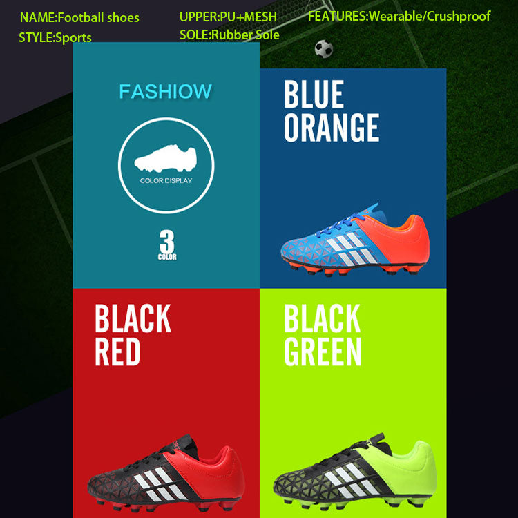 High Quality Shoes Low Cut Cleats Training Football Soccer Boots For Men Women Kids