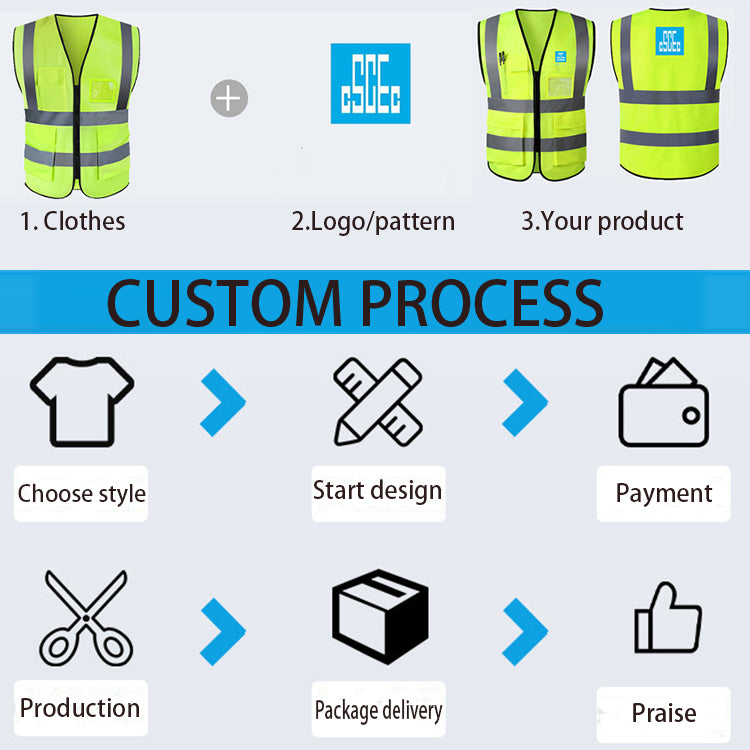 Hot Selling Product Work Vests Custom Breathable Roadway Safety Reflective Vest With Wholesale Price