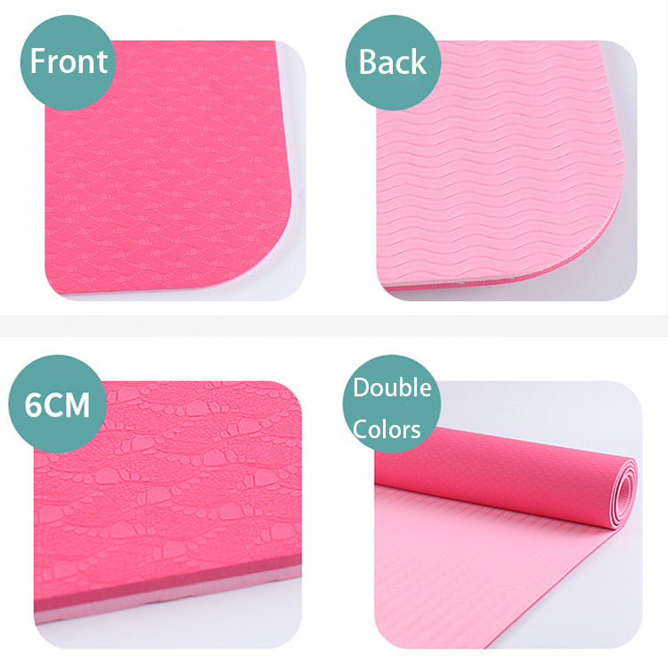 Factory Direct High Quality Non Slip Custom Eco Friendly TPE Yoga Mat With Wholesale Price