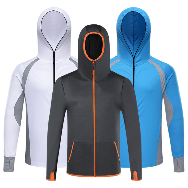 Good Quality Fishing Top Quick Dry Sun Protection Coat Custom-made Performance Breathable Shirts Zipper Closure Hooded Jacket