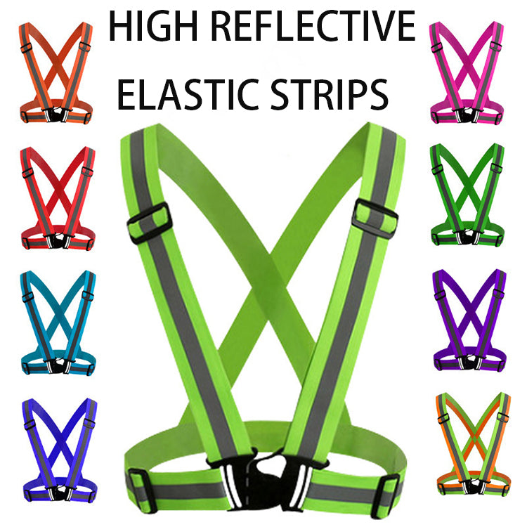 Professional Factory Snap Band Riding Belt Elastic Webbing Strap Reflective Vest For Hot Sale
