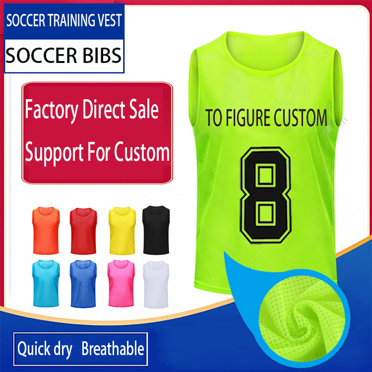 Factory Custom Breathable Wholesales Mesh Bib For Unisex Soccer Training Vest With High Quality