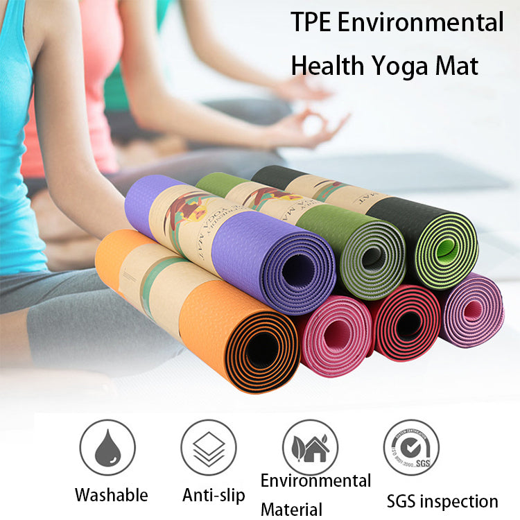 Factory Direct High Quality Non Slip Custom Eco Friendly TPE Yoga Mat With Wholesale Price