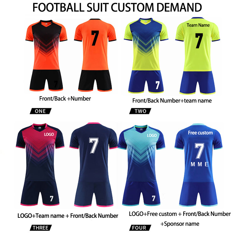 New Design Club Team Jersey Youth Uniforms Kit Custom Comfortable Football Soccer Suit With Factory Price